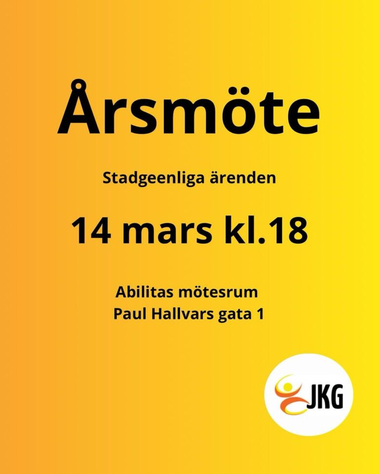 Välkomna på årsmöte 14.3.2025!