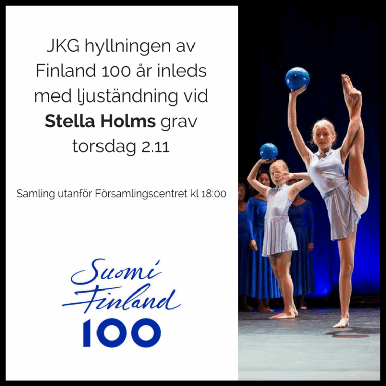 JKG hyllningen av Finland 100 år inleds torsdagen 2.11