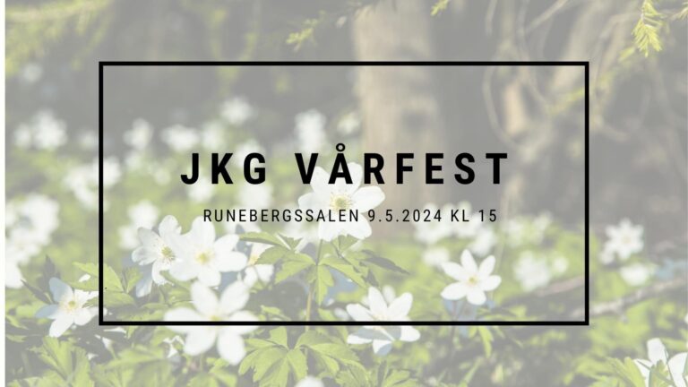 Välkommen på vårfest 9.5.2024 kl 15!